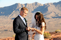 Ceremony shot at Valley of Fire - Amanda Miles Photography
