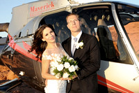 Bride and Groom Helicopter Valley of Fire - Amanda Miles Photography