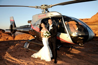 Bride and Groom full length pose Valley of Fire - Amanda Miles Photography