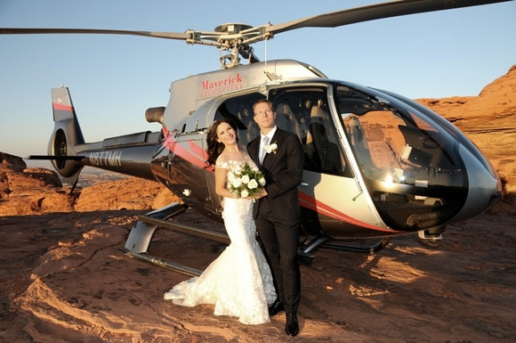 Bride and Groom full length pose Valley of Fire - Amanda Miles Photography