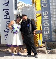 Randy and Paula Garza - Neon Museum Wedding Photo tour 10-31-17