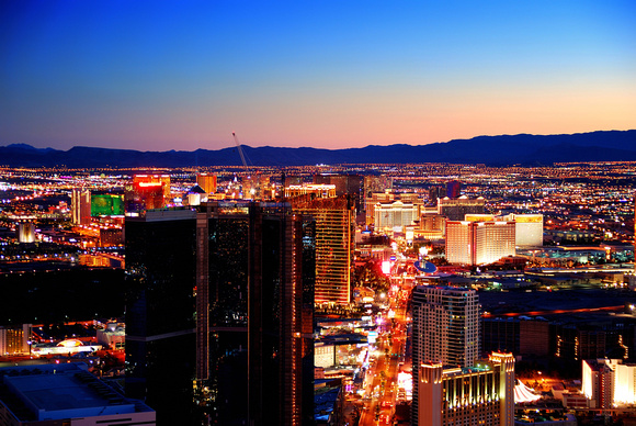Las Vegas Strip at sunset