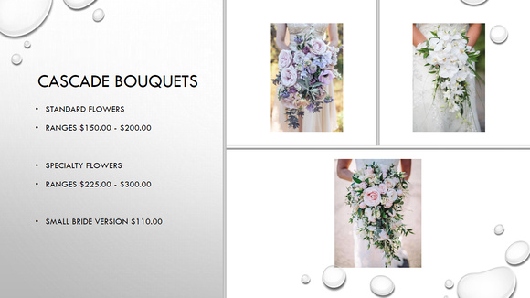 Cascade Bouquets - Byanaca's Design